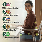 Pressure Relief Seat Cushion for Tailbone Pain – X Large Office Chair Cushion - Image 5