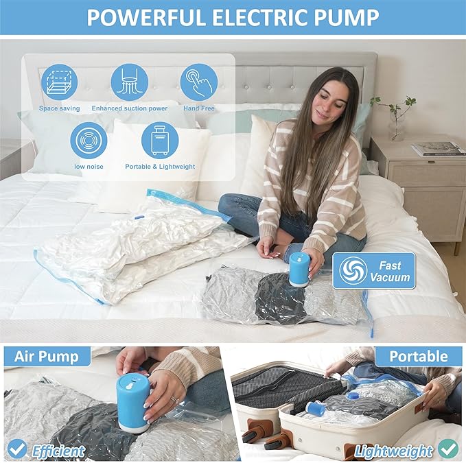 12 Pack Travel Vacuum Storage Bags - Image 3