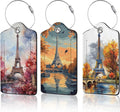 3 Pack Eiffel Tower Luggage Tags by Unknown
