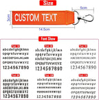 Custom Luggage Tags, Custom Personalized Luggage tag Name, Embroidery Key Ring - Image 2