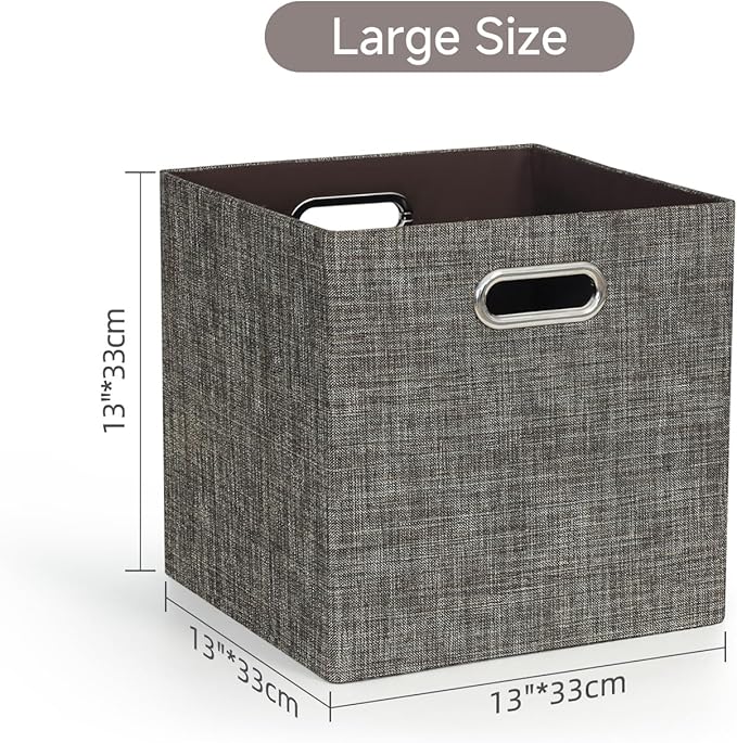 Posprica Storage Basket Bins, 13×13 Foldable Storage Boxes Containers - Image 2