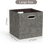 Posprica Storage Basket Bins, 13×13 Foldable Storage Boxes Containers - Image 2