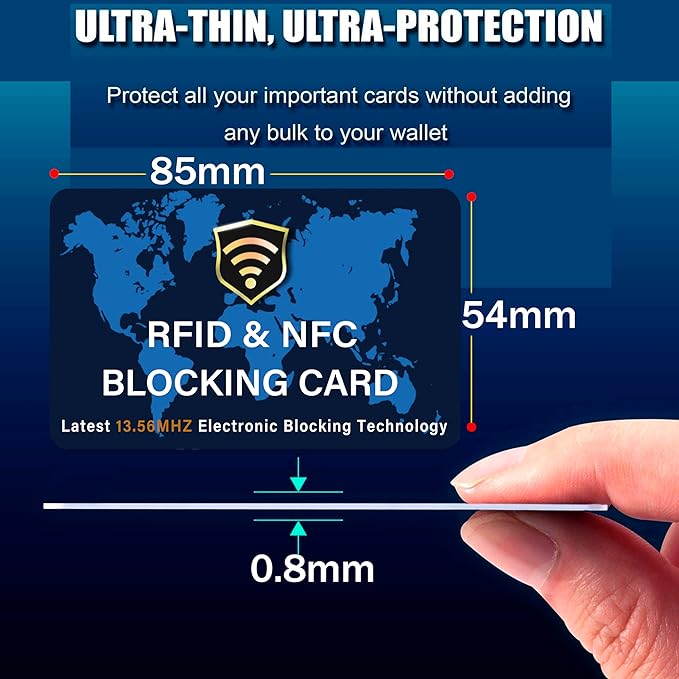 SaiTech IT 2 Pack RFID Blocking Card NFC Contactless Debit/Credit Card ATM - Image 2