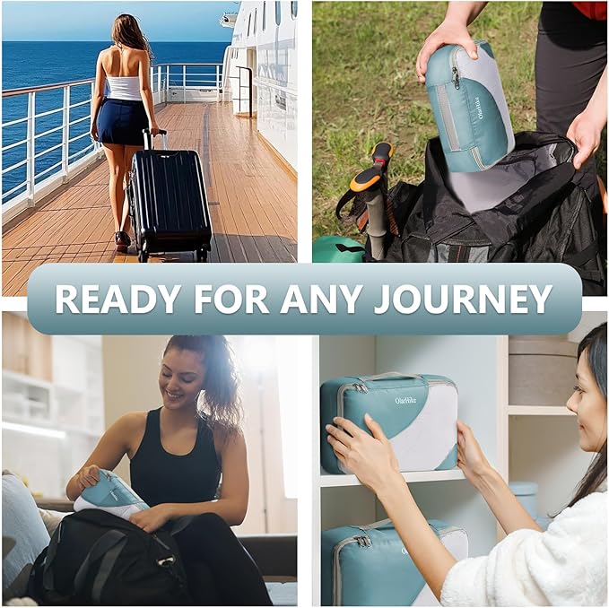 8 Set Packing Cubes for Travel, Gifts for Women Mom, Anti-Tearing Suitcase - Image 7