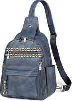 FADEON Large Sling Bag for Women, Leather Crossbody Purse Designer Anti Theft - Image 9