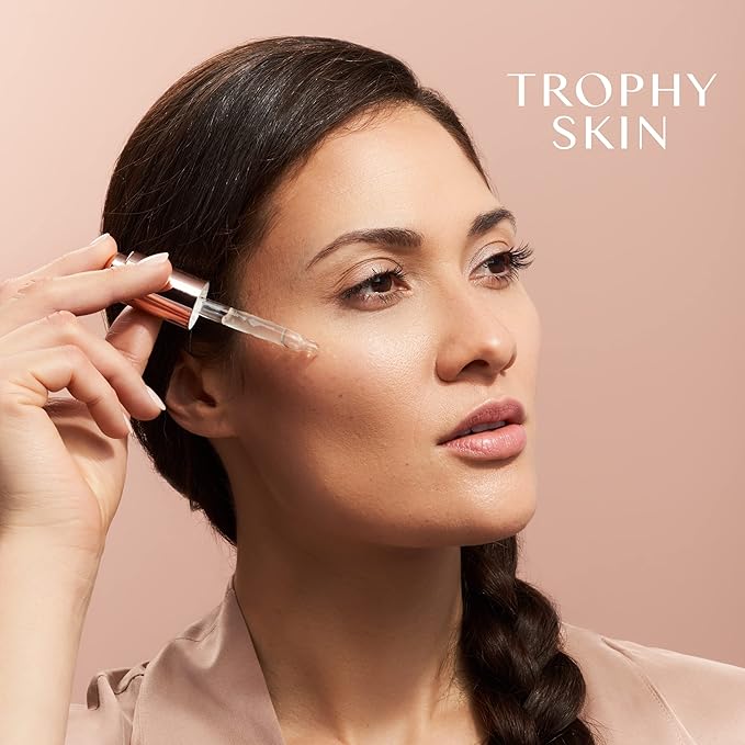 Trophy Skin JeNu Marine Collagen Mineral Gel - Skin Care Gel Serum with Hydrolyzed Collagen and Hyaluronic Acid - Skin Care for Elasticity and Help with Wrinkles - 1 fl oz