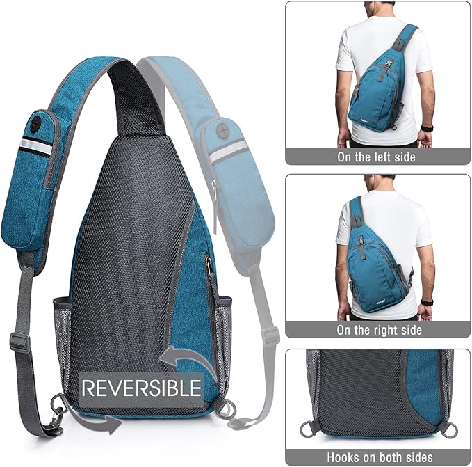 G4Free Sling Bag RFID Blocking Sling Backpack Crossbody Chest Bag Daypack - Image 6