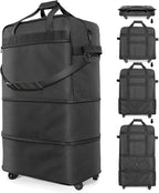Suitcases with Wheels, Expandable Foldable Luggage Bag by Unknown