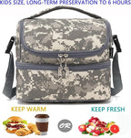 FlowFly Kids Double Decker Cooler Insulated Lunch Bag Large Tote - Image 2