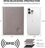 Polare Luxury RFID Blocking Leather Passport Holder Travel Wallet - Image 3