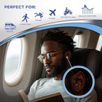 HEAROS AirPlugs Airline Pressure Reducing Earplugs, 1 Pair + Free Case - Image 5