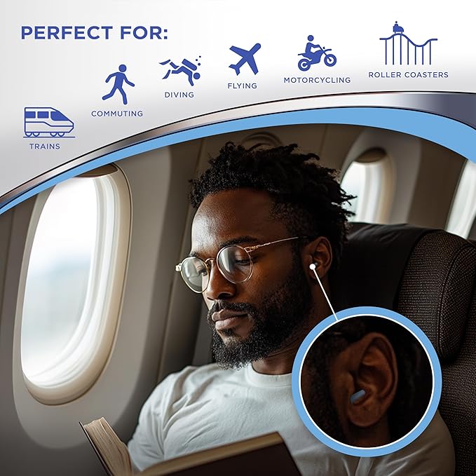 HEAROS AirPlugs Airline Pressure Reducing Earplugs, 1 Pair + Free Case - Image 5