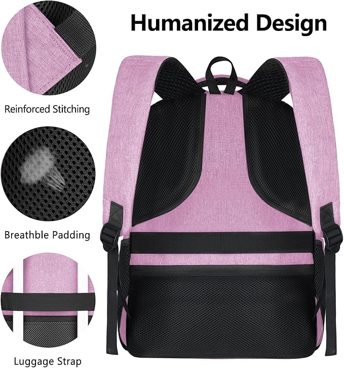 Backpck for Women, School backpacks for Teen Girls Boys, 15.6 inch Laptop Back - Image 7