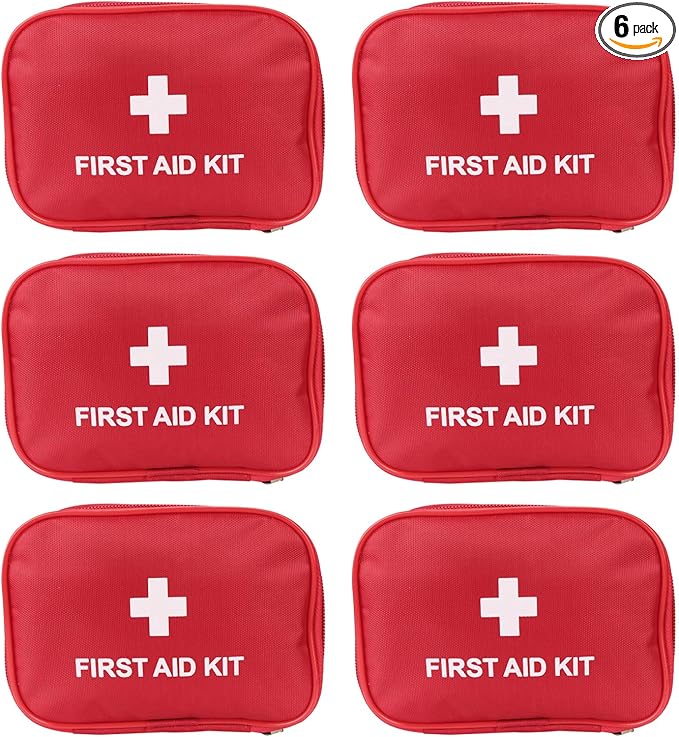 AOUTACC 6 Pack Empty First Aid Kit Bag, Lightweight Empty First Aid Bag by AOUTACC