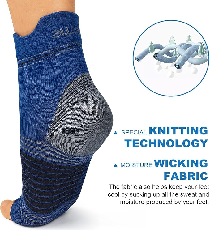 Plantar Fasciitis Sock for Men and Women, Compression Foot Sleeves - Image 5