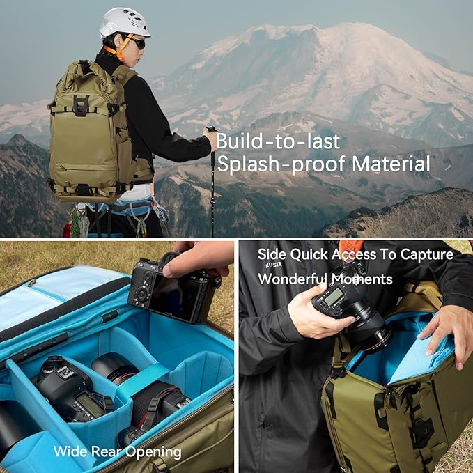 Tenzing 40L Camera Backpack, Waterproof Travel Photography Bag - Image 6
