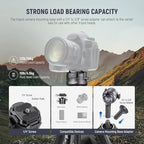 NEEWER LITETRIP LT32 62" Travel Tripod Carbon Fiber - Image 7