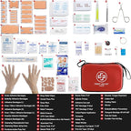 Premium First Aid Kit, 320 Piece Waterproof Hard Shell Eva First Aid Kit - Image 3