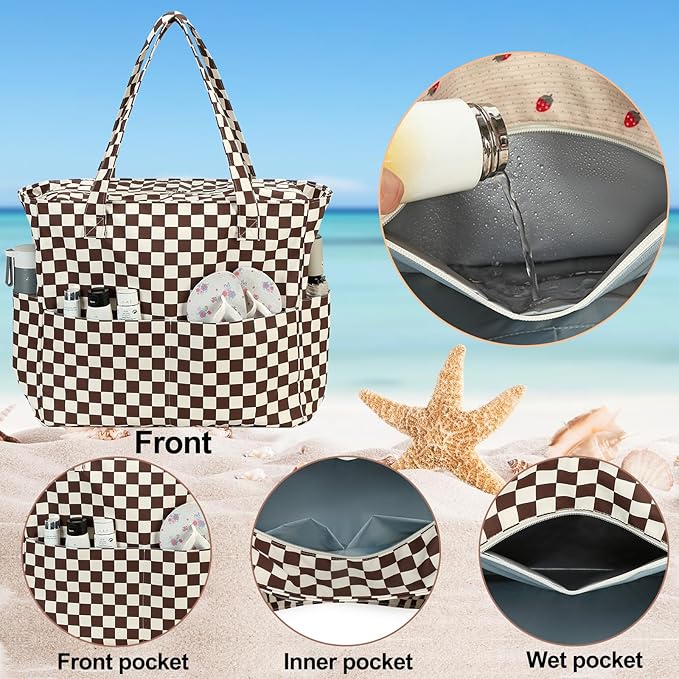 Waterproof Beach Tote Pool Bags - Image 4
