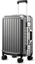 LUGGEX Carry On Luggage with Spinner Wheels, 20 Inch Aluminum Frame Zipperless by LuggeXLUGGAGE