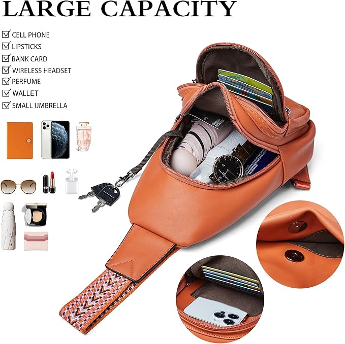 Sling Bag Crossbody Bags for Women Small Cross Body Bag Fanny Packs Chest Sling - Image 4