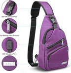 AMJ Crossbody Sling Bag Men Women, Casual Shoulder Backpack, Chest Daypack - Image 3