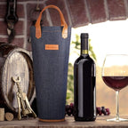 Tirrinia Single Wine Carrier Tote, Insulated Wine Cooler Bag - Image 7
