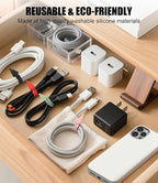 Nearockle Silicone Cable Ties Cord Organizer, Travel Essentials - Image 6