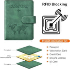 Eoehro Passport Holder for Travel Essentials, Passport Wallet Cover Case for - Image 4