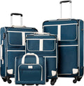 Coolife Luggage 4 Piece Set Suitcase Expandable TSA lock spinner softshell by COOLIFE