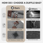 Canvas Expandable Duffle Bag for Men Traveling, Luggage Travel Bag Weekender - Image 5
