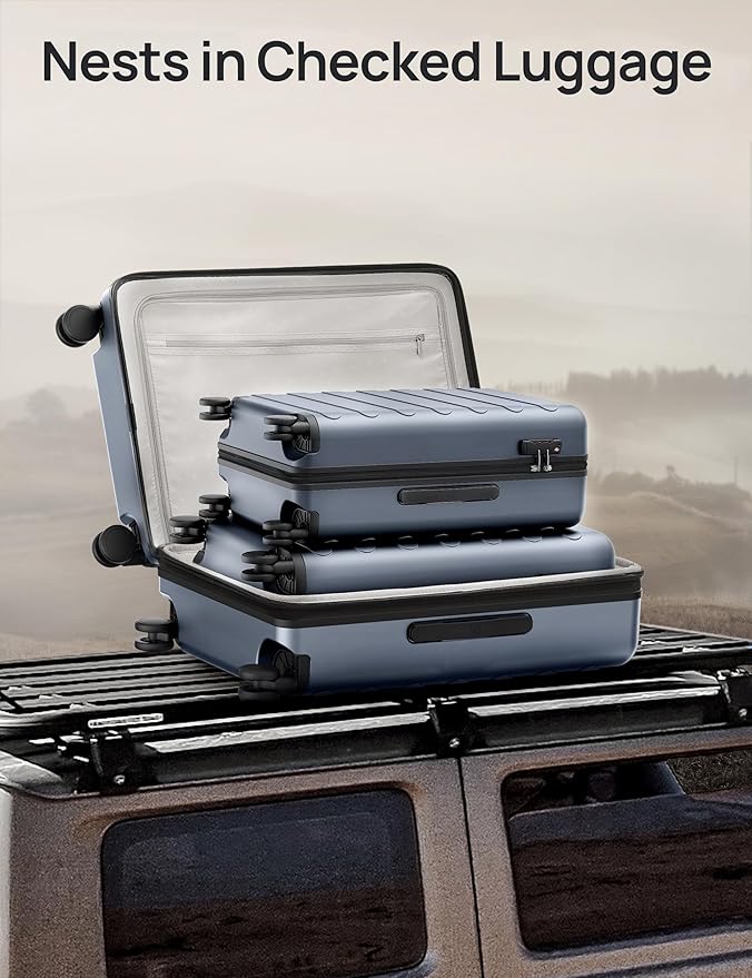 Carry on Luggage 22 X 14 X 9 Airline Approved, 20 Inch Luggage - Image 8