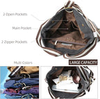 Goodhan WomCanvas Backpack Daypack Casual Shoulder Bag, Vintage Heavy-duty - Image 5