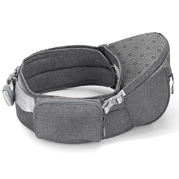 Sunveno Hip Baby Carrier with Seat, Ergonomic Baby Hip Carrier, Front-Facing - Image 4