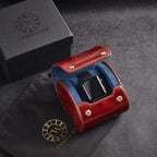 Genuine Napa Leather Watch Roll Travel Case - Image 2