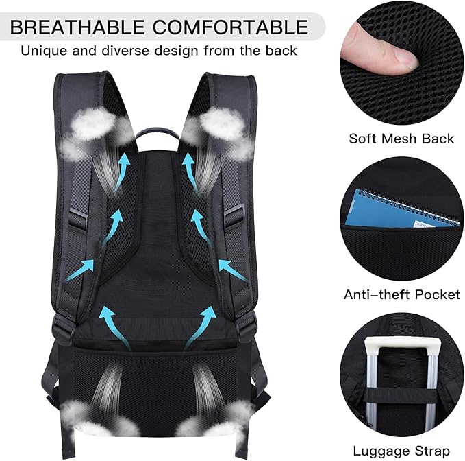 50L Travel Backpack, Extra Large Backpack, Laptop Backpack - Image 4