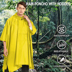 salamra Hooded Rain Poncho Waterproof Raincoat Jacket - Image 2