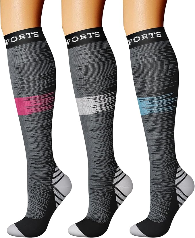 CHARMKING Compression Socks for Women & Men Circulation 15-20 mmHg is Best by CHARMKING