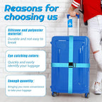 Weewooday 8 Pcs Luggage Straps Suitcase Tags Set - Image 4