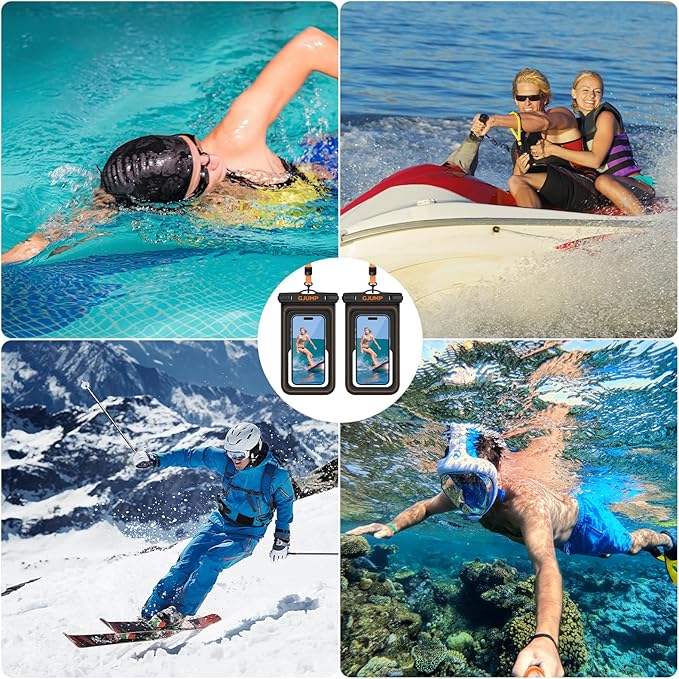 2 Pack Floating Waterproof Phone Pouch, Essential - Image 6