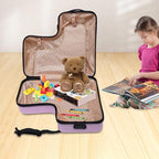 CNCEST 24" Kid's Ride-on Travel Suitcase, Rolling Carry Trolley Luggage - Image 5