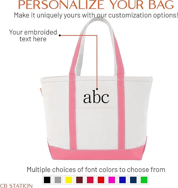 CB STATION Medium Classic Canvas Tote Bag - Image 8