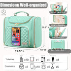 Travel Toiletry Bag for Women, Hanging Toiletry Bag, Bathroom Bag Portable - Image 5