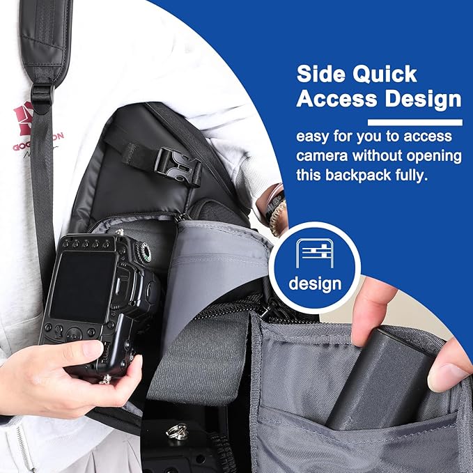 MOSISO Camera Backpack, DSLR Camera Bag - Image 5