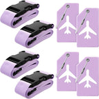 Weewooday 8 Pcs Luggage Straps Suitcase Tags Set by Weewooday