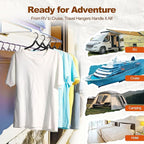 HOUSE DAY Foldable Travel Hangers 20 Pack w/10 Clips, Cruise Essentials 2025 - Image 3