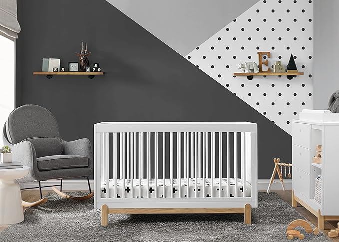 Delta Children Poppy 6-Piece Baby Nursery Furniture SetIncludes: Convertible - Image 2
