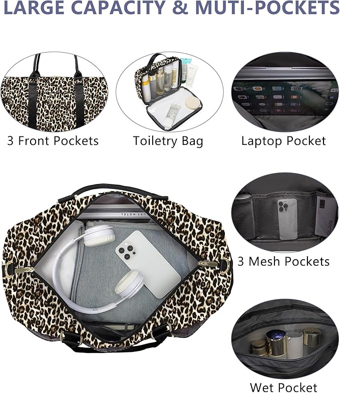 Women Duffle Weekender Travel Bag: Large Duffel Bags - Image 2