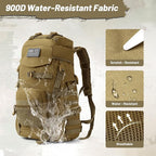 50L Tactical Backpack for Men and Women, Water-Resistant Molle Rucksack - Image 5