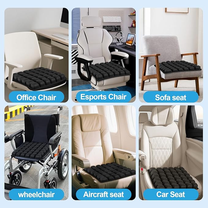 Travel Seat Cushion for Airplane – Inflatable 3D Air Cell Seat Cushions - Image 6